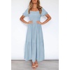image:imageZESICA Womens 2026 Summer Boho Floral Ruffle Maxi DressLightblue