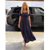 image:imageZESICA Womens 2026 Summer Boho Floral Ruffle Maxi DressNavyblue