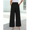 image:imageZESICA Womens Wide Leg Dress Pants 2026 High Waisted Work Palazzo Pants Office Business Casual Flowy Trousers SlacksBlack