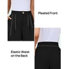 image:imageZESICA Womens Wide Leg Dress Pants 2026 High Waisted Work Palazzo Pants Office Business Casual Flowy Trousers SlacksBlack