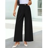 image:imageZESICA Womens Wide Leg Dress Pants 2026 High Waisted Work Palazzo Pants Office Business Casual Flowy Trousers SlacksBlack
