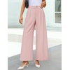 image:imageZESICA Womens Wide Leg Dress Pants 2026 High Waisted Work Palazzo Pants Office Business Casual Flowy Trousers SlacksPink