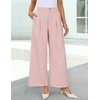 image:imageZESICA Womens Wide Leg Dress Pants 2026 High Waisted Work Palazzo Pants Office Business Casual Flowy Trousers SlacksPink