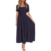 image:imageZESICA Womens 2026 Summer Boho Floral Ruffle Maxi DressNavyblue