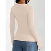 image:imageZESICA Fall Fitted Sweaters for Women 2026 Trendy Business Casual TopsApricot