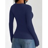 image:imageZESICA Fall Fitted Sweaters for Women 2026 Trendy Business Casual TopsNavy