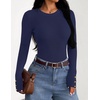 image:imageZESICA Fall Fitted Sweaters for Women 2026 Trendy Business Casual TopsNavy