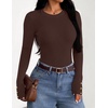 image:imageZESICA Fall Fitted Sweaters for Women 2026 Trendy Business Casual TopsTaupe