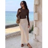 image:imageZESICA Fall Fitted Sweaters for Women 2026 Trendy Business Casual TopsTaupe
