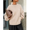image:imageZESICA Oversized Sweaters for Women 2026 Fall Trendy Pullover TopsApricot