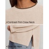 image:imageZESICA Oversized Sweaters for Women 2026 Fall Trendy Pullover TopsApricot