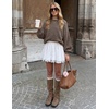 image:imageZESICA Oversized Sweaters for Women 2026 Fall Trendy Pullover TopsAsh Grey