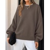 image:imageZESICA Oversized Sweaters for Women 2026 Fall Trendy Pullover TopsAsh Grey
