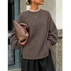 image:imageZESICA Oversized Sweaters for Women 2026 Fall Trendy Pullover TopsAsh Grey