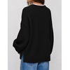 image:imageZESICA Oversized Sweaters for Women 2026 Fall Trendy Pullover TopsBlack