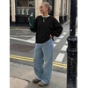 image:imageZESICA Oversized Sweaters for Women 2026 Fall Trendy Pullover TopsBlack