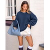 image:imageZESICA Oversized Sweaters for Women 2026 Fall Trendy Pullover TopsRoyal Blue