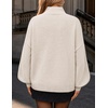 image:imageZESICA Womens Fall Winter Long Sleeve Turtleneck Oversized SweatersApricot