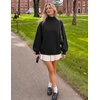 image:imageZESICA Womens Fall Winter Long Sleeve Turtleneck Oversized SweatersBlack