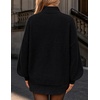 image:imageZESICA Womens Fall Winter Long Sleeve Turtleneck Oversized SweatersBlack