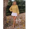 image:imageZESICA Womens Fall Winter Long Sleeve Turtleneck Oversized SweatersGinger