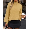 image:imageZESICA Womens Fall Winter Long Sleeve Turtleneck Oversized SweatersGinger