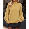 image:imageZESICA Womens Fall Winter Long Sleeve Turtleneck Oversized SweatersGinger