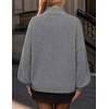 image:imageZESICA Womens Fall Winter Long Sleeve Turtleneck Oversized SweatersGrey