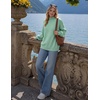 image:imageZESICA Womens Fall Winter Long Sleeve Turtleneck Oversized SweatersLight Green