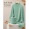 image:imageZESICA Womens Fall Winter Long Sleeve Turtleneck Oversized SweatersLight Green