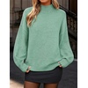 image:imageZESICA Womens Fall Winter Long Sleeve Turtleneck Oversized SweatersLight Green