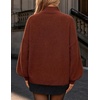 image:imageZESICA Womens Fall Winter Long Sleeve Turtleneck Oversized SweatersRed Brown