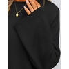 image:imageZESICA Womens Fall Winter Sweaters 2026 Lace Trim Pullover TopsBlack