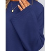 image:imageZESICA Womens Fall Winter Sweaters 2026 Lace Trim Pullover TopsNavy