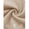 image:imageZESICA Womens Fall Winter Sweaters Long Sleeve V Neck Loose Pullover TopsApricot