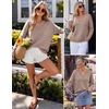 image:imageZESICA Womens Fall Winter Sweaters Long Sleeve V Neck Loose Pullover TopsOats