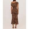 image:imageZESICA Womens Off Shoulder Floral Formal Cocktail Wedding Guest Long DressBrown