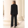 image:imageZESICA Womens Suits 2 Piece Sets Business Casual Work OutfitsBlack