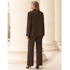 image:imageZESICA Womens Suits 2 Piece Sets Business Casual Work OutfitsCoffee