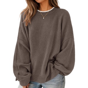 image:imageZESICA Oversized Sweaters for Women 2026 Fall Trendy Pullover TopsAsh Grey