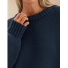 image:imageZESICA Womens 2026 Fall Long Sleeve Crewneck Oversized Chunky SweatersNavy