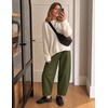 image:imageZESICA Womens Barrel Travel Pants with PocketsArmygreen