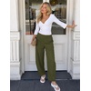 image:imageZESICA Womens Barrel Travel Pants with PocketsArmygreen