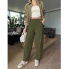 image:imageZESICA Womens Barrel Travel Pants with PocketsArmygreen