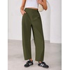 image:imageZESICA Womens Barrel Travel Pants with PocketsArmygreen