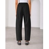 image:imageZESICA Womens Barrel Travel Pants with PocketsBlack