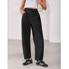image:imageZESICA Womens Barrel Travel Pants with PocketsBlack