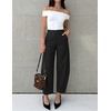 image:imageZESICA Womens Barrel Travel Pants with PocketsBlack