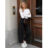 image:imageZESICA Womens Barrel Travel Pants with PocketsBlack