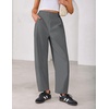 image:imageZESICA Womens Barrel Travel Pants with PocketsDarkgray